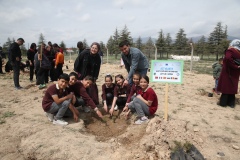 Niğde'de 115 fidan toprakla buluştu