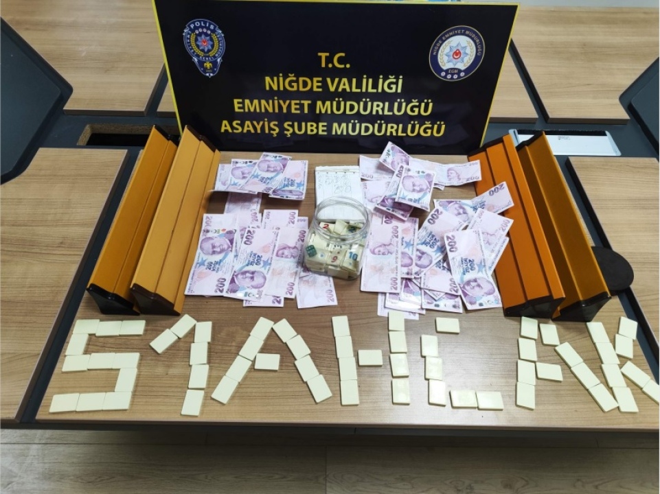  Niğde'de kumar baskını!  