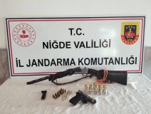 Niğde'de ruhsatsız silah operasyonu