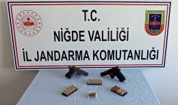 Niğde'de ruhsatsız silah operasyonu