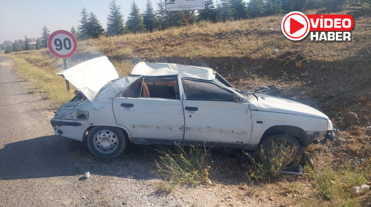 Niğde'de Trafik Kazası: Otomobil Takla Attı