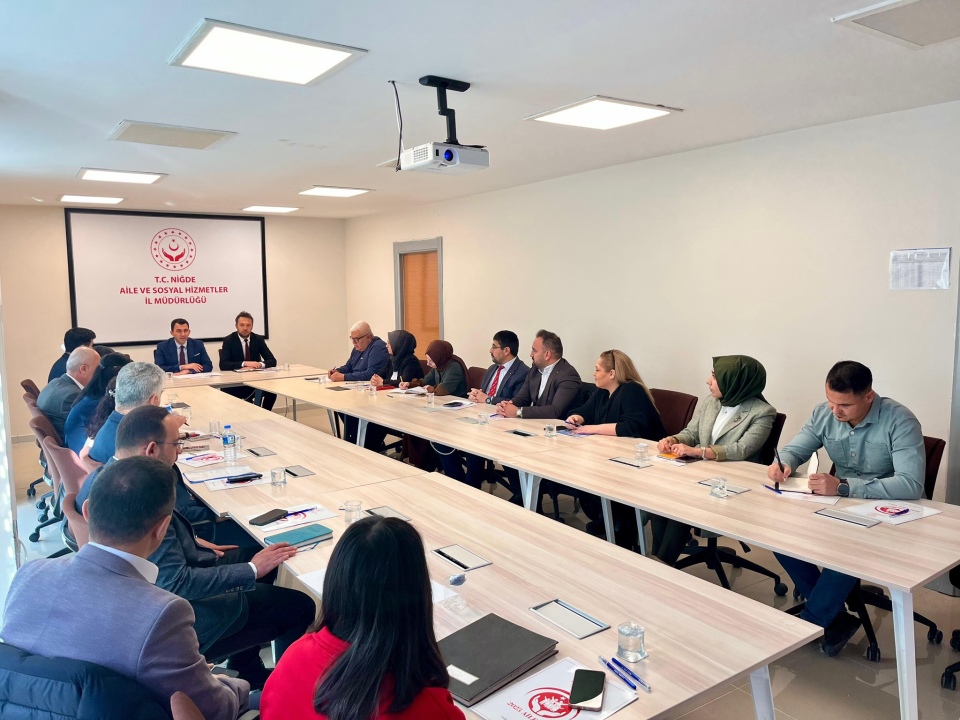 Niğde Aile ve Sosyal Hizmetler İl Müdürlüğü’nde İstişare ve Değerlendirme Toplantısı