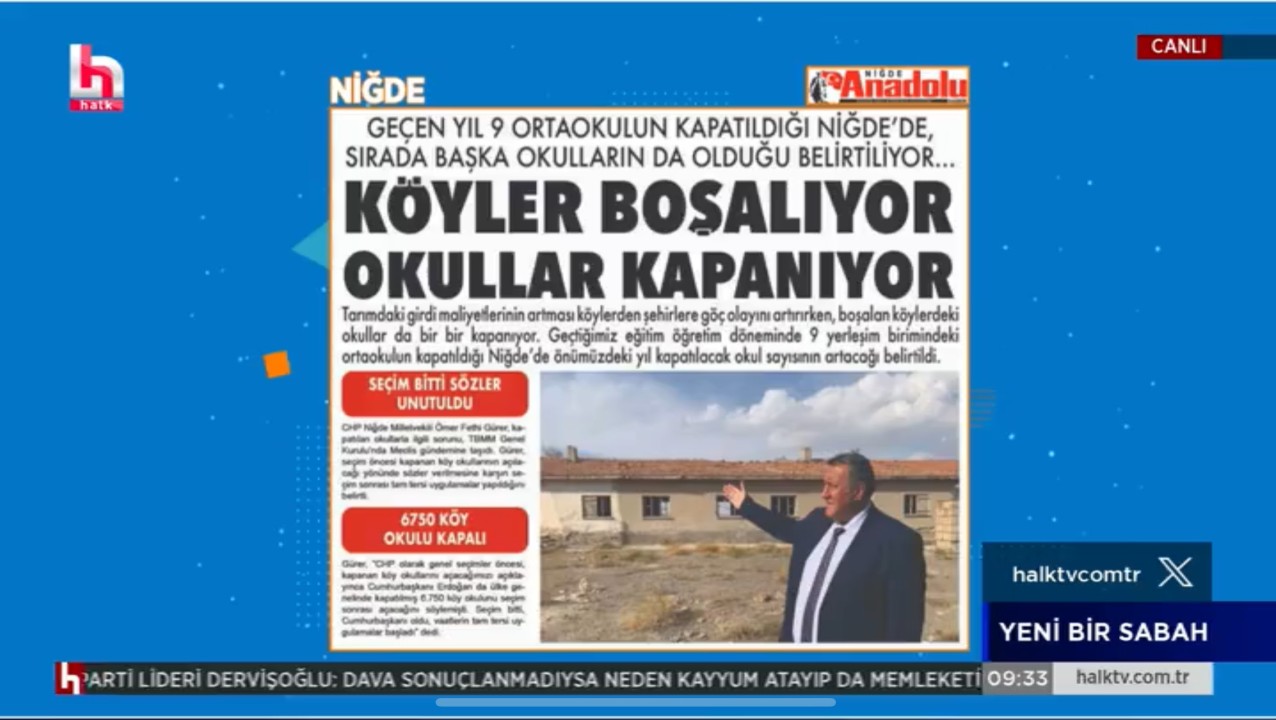 Niğde Anadolu Haber, Halk Tv ekranlarında
