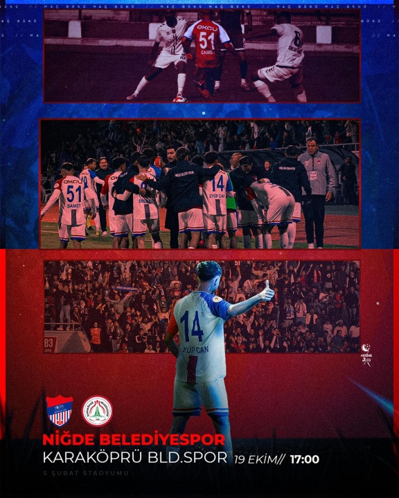 Niğde Belediyespor, Karaköprü Belediyespor’u Ağırlıyor