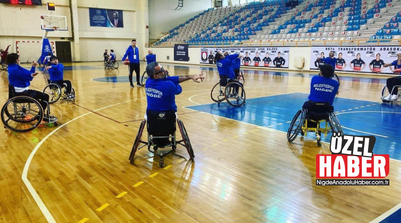 Niğde Belediyespor Tekerlekli Sandalye Basketbol Takımı'ndan Play-Off Hedefi