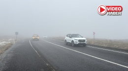 Niğde-Çiftlik kara yolunda sis ulaşımı olumsuz etkiledi