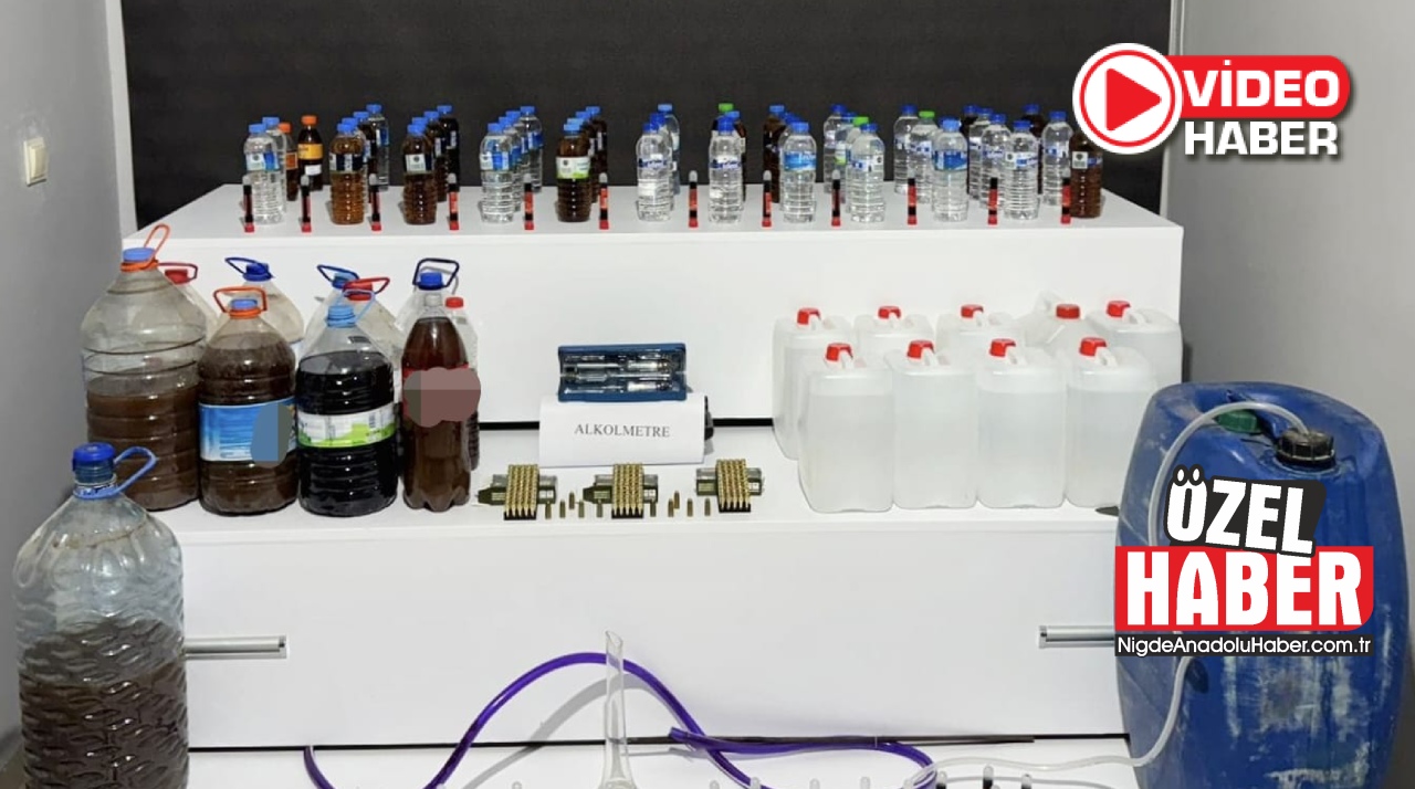 Niğde'de 2025’te binlerce litre sahte alkol ele geçirildi