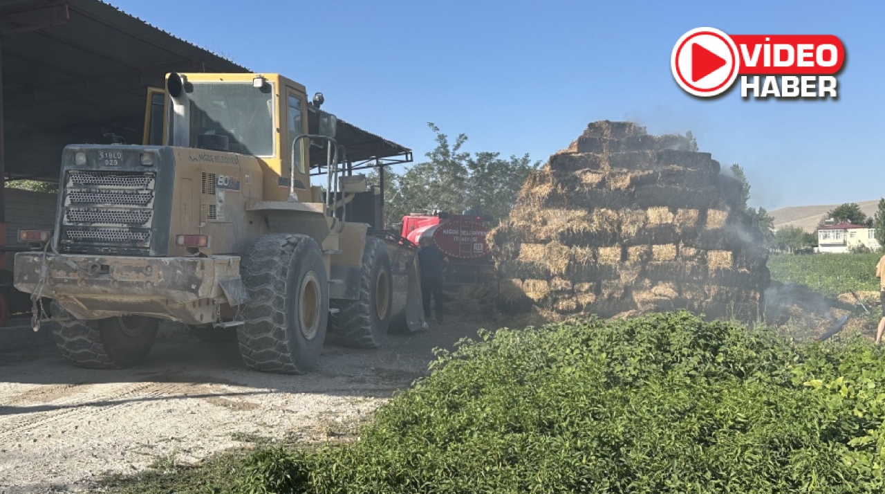  Niğde’de çiftlikte yangın paniği 
