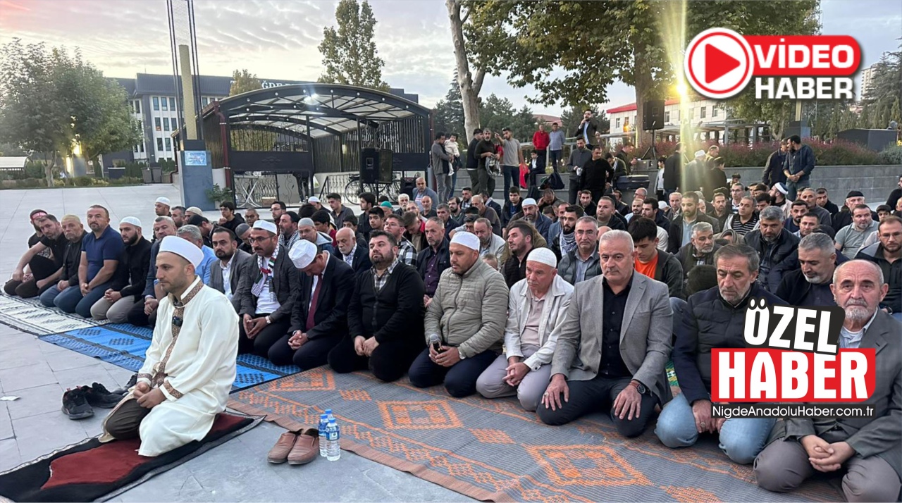 Niğde’de İsrail’in Sumud Filosu’na Yönelik Saldırılarına Tepki