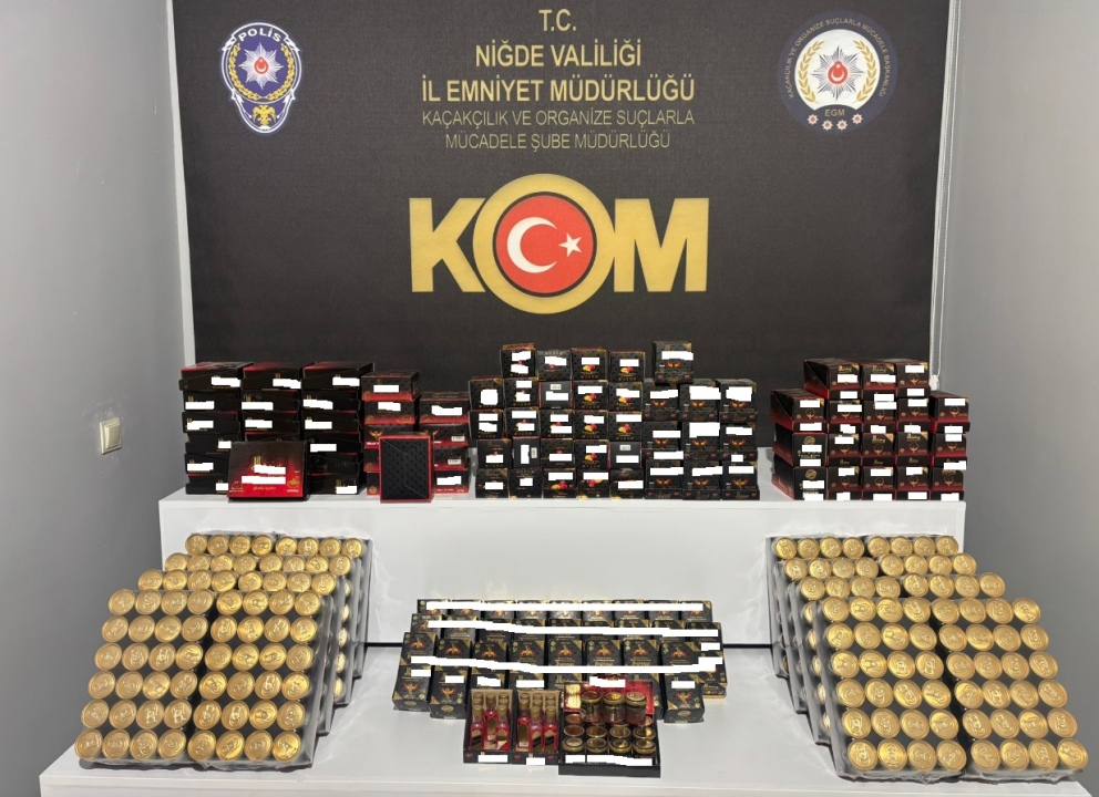 Niğde’de kaçak alkol ve tütün operasyonu 