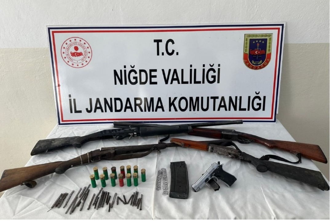 Niğde’de ruhsatsız silah operasyonu