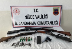 Niğde’de ruhsatsız silah operasyonu