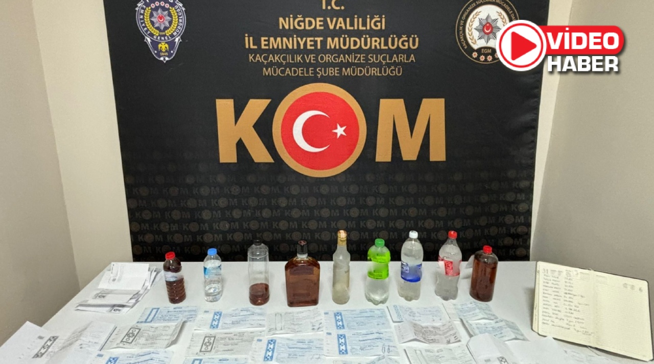 Niğde’de Sahte Alkol ve Tefecilik Operasyonu!