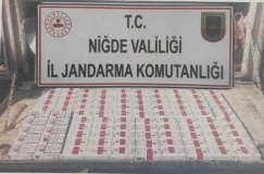 Niğde’de yol kontrolünde kaçak sigara ele geçirildi