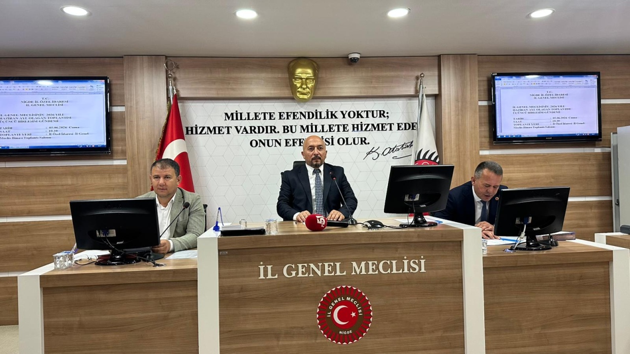 Niğde İl Genel Meclisi haziran ayı üçüncü birleşimi yapıldı