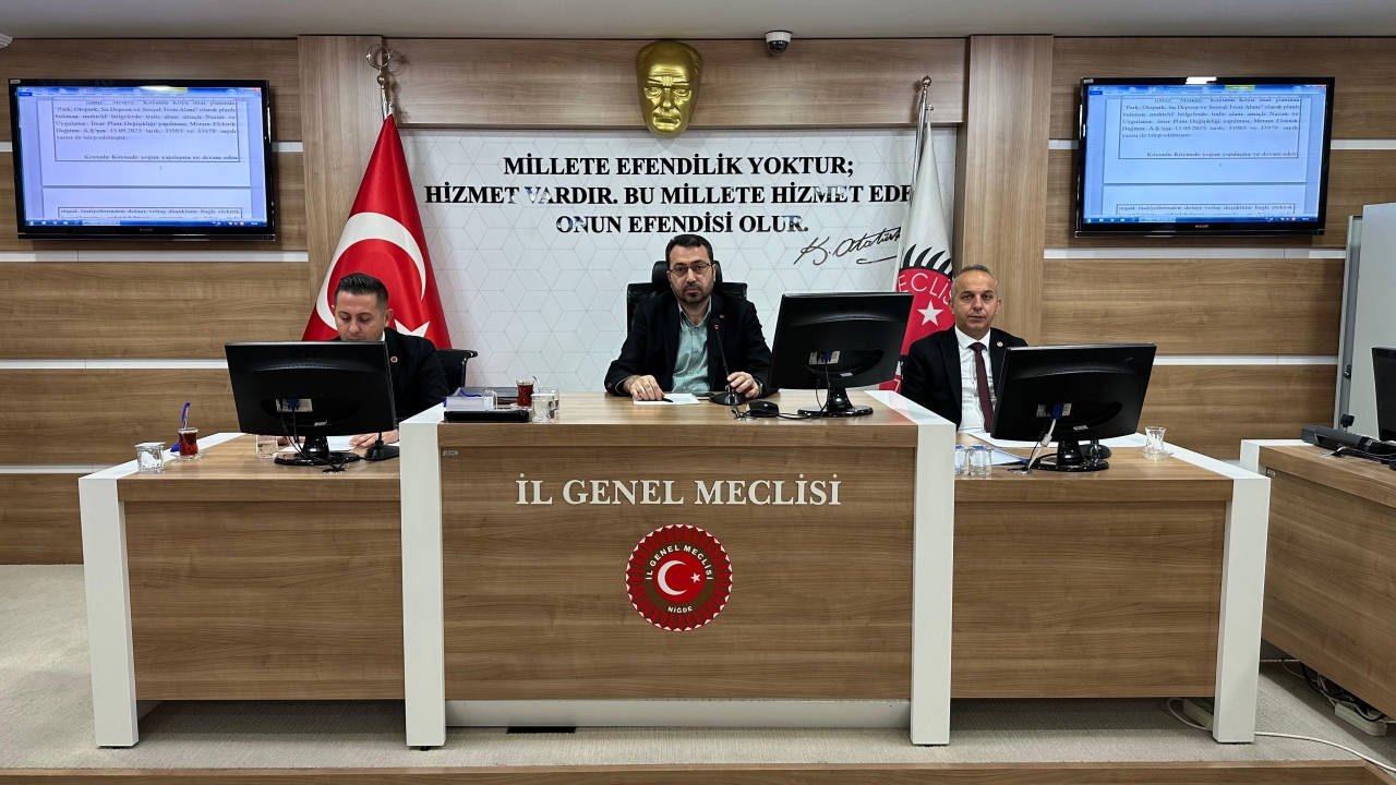 Niğde İl Genel Meclisi Kasım ayı toplantılarının üçüncü birleşimi gerçekleştirildi