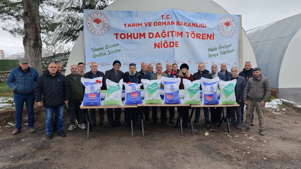 Niğdeli çiftçilere yüzde 75 hibeli tohum desteği