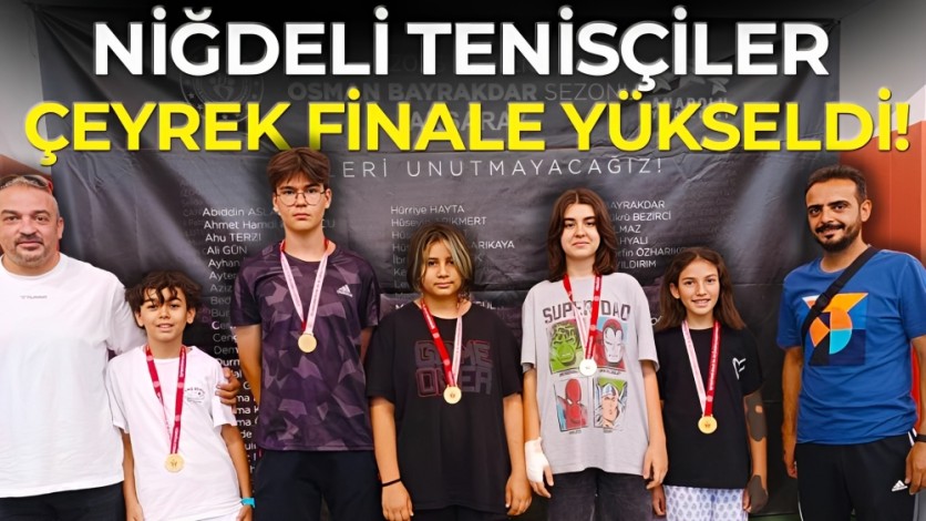 Niğdeli tenisçiler çeyrek finale yükseldi