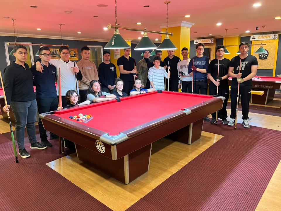 Okul Sporları Bilardo Müsabakaları Gerçekleştirildi