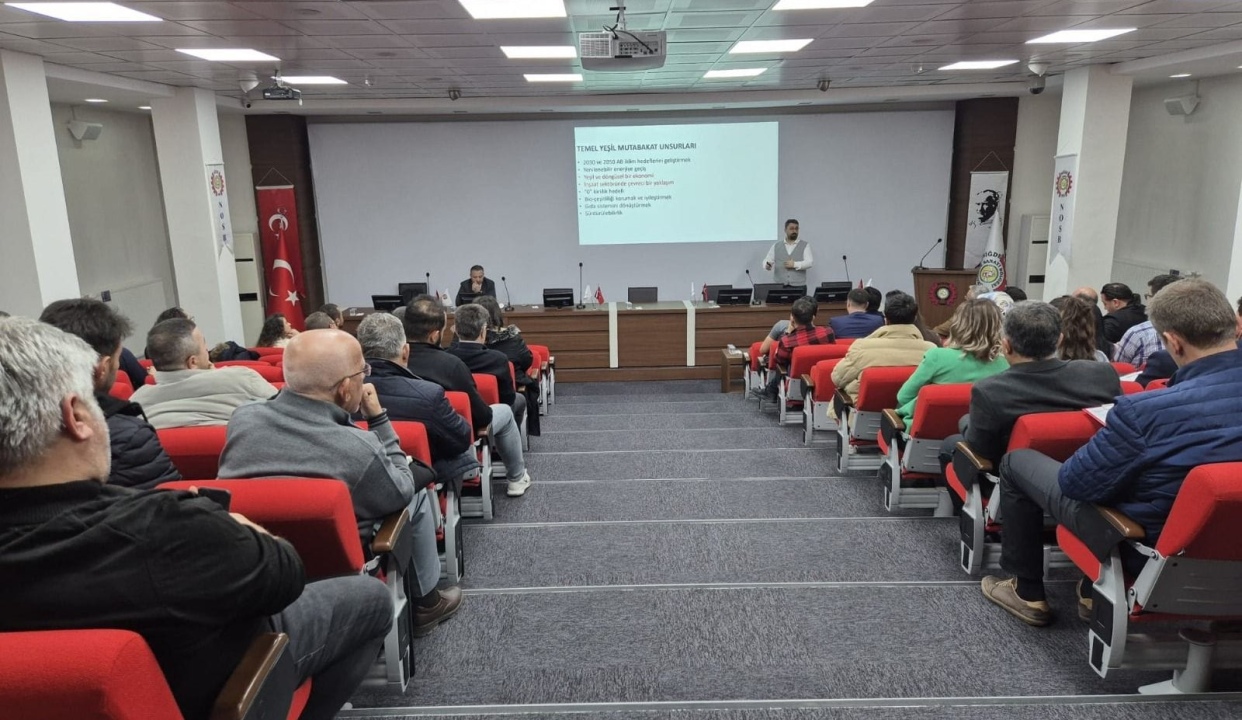 OSB’de Yeşil Dönüşüm Rüzgarı: AB Yeşil Mutabakat ve Sürdürülebilirlik Semineri Düzenlendi