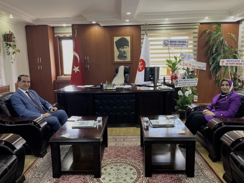 Özbek’ten İl Müftüsü Hüseyin Gün’e hayırlı olsun ziyareti