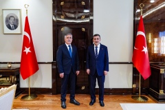 Özegen'den Cumhurbaşkanı Yardımcısı Cevdet Yılmaz'a ziyaret