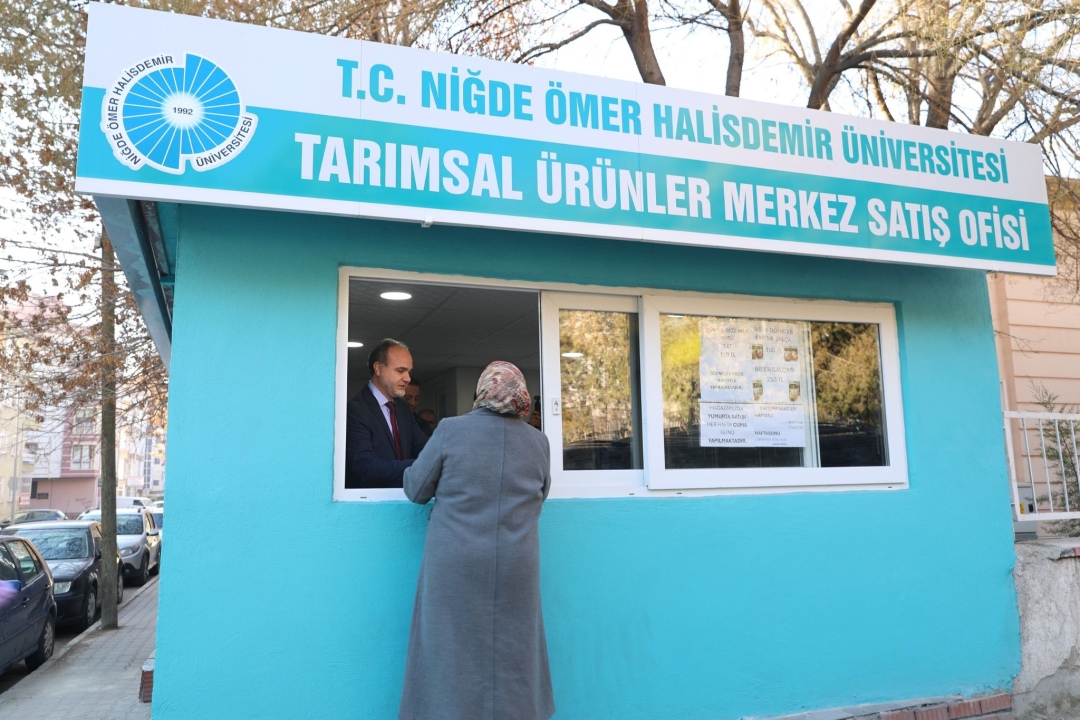 Rektör Uslu NÖHÜ satış ofisini ziyaret etti