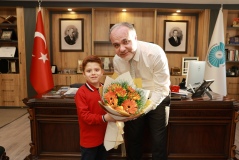 Rektör Uslu’ya eğitim ziyareti