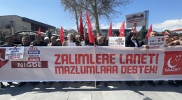 Saadet Partisi Niğde Teşkilatı’ndan Gazze Protestosu
