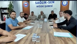Sağlık-Sen Niğde Şube Başkanı Ebuzer Doğan: 