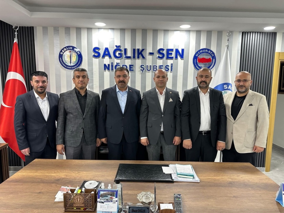 Sağlık-Sen Niğde Teşkilatından Ziyaret ve İstişare Trafiği