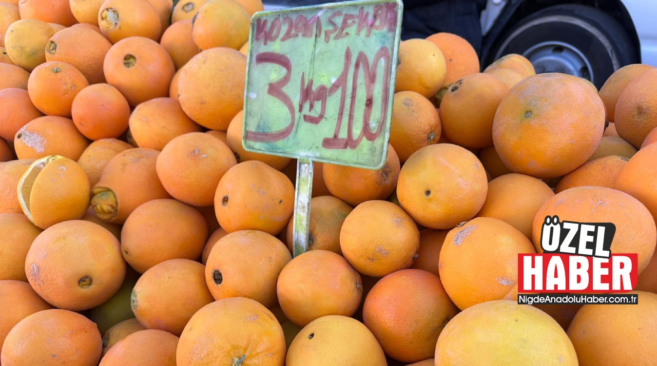 Şeker Portakalı Niğde’de tezgahlardaki yerini aldı