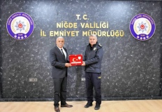 Şoförler Odası’ndan Emniyet Müdürü’ne kutlama