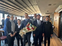 Suat Kılıç’a Niğde’de çiçekli karşılama