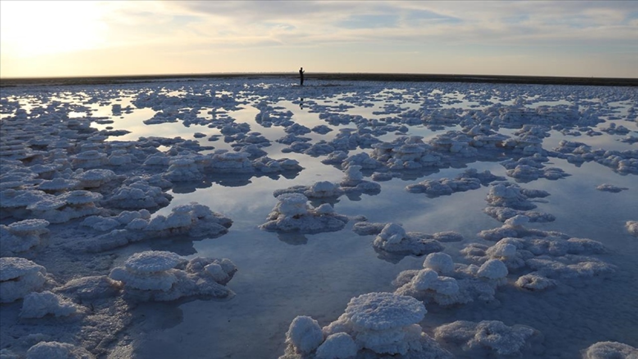 Suların çekilmesiyle fotoğraf tutkunlarının yeni adresi oldu