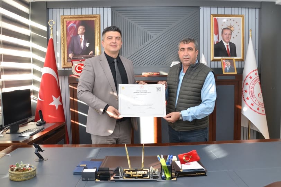 Süt Üreticileri Birliği, ‘Birinci Derece Tarımsal Örgüt Belgesi’ aldı 