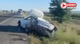 Tır otomobile çarptı! Çok sayıda yaralı var