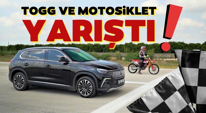 TOGG ile motosikletin yarıştı