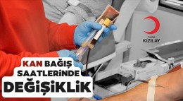 Türk Kızılay sıcak havalar nedeniyle kan bağış merkezlerinin mesai saatlerini değiştirdi