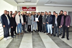 Uğur Akçe, elektrikçiler odası başkanlığına resmen başladı