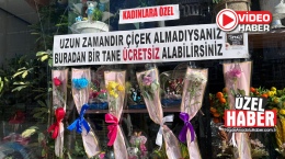 “Uzun Zamandır Çiçek Almayan Kadınlar Ücretsiz Alabilir” Akımı Niğde’de Başladı