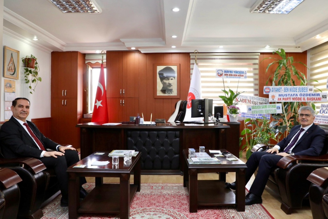 Vali Çelik’ten İl Müftüsü Hüseyin Gün’e ziyaret