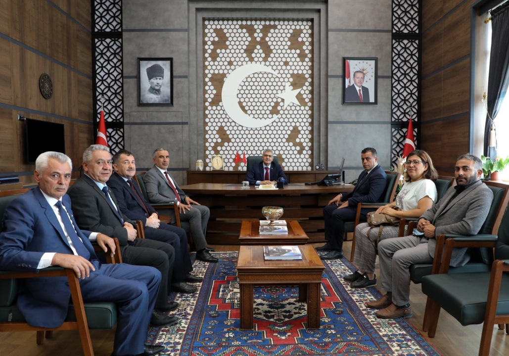 Vali Çelik, TKDK temsilcisi ve YEG Derneği üyelerini kabul etti