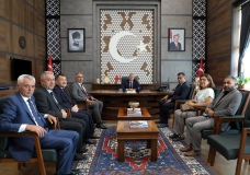 Vali Çelik, TKDK temsilcisi ve YEG Derneği üyelerini kabul etti