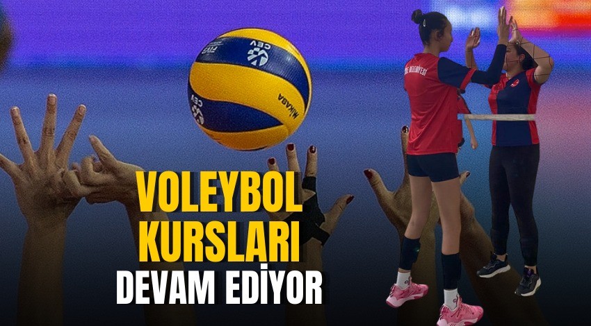 Voleybol kursları devam ediyor