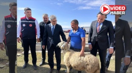 Yangında hayvanlarını kaybeden yetiştiriciye büyük destek