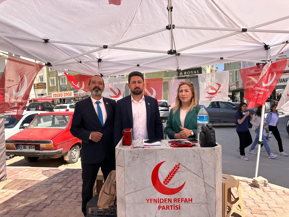 Yeniden Refah Partisi Niğde teşkilatından sahada yoğun mesai