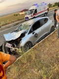 Yola Aniden Çıkan İnek Kazaya Neden Oldu: 1 Yaralı