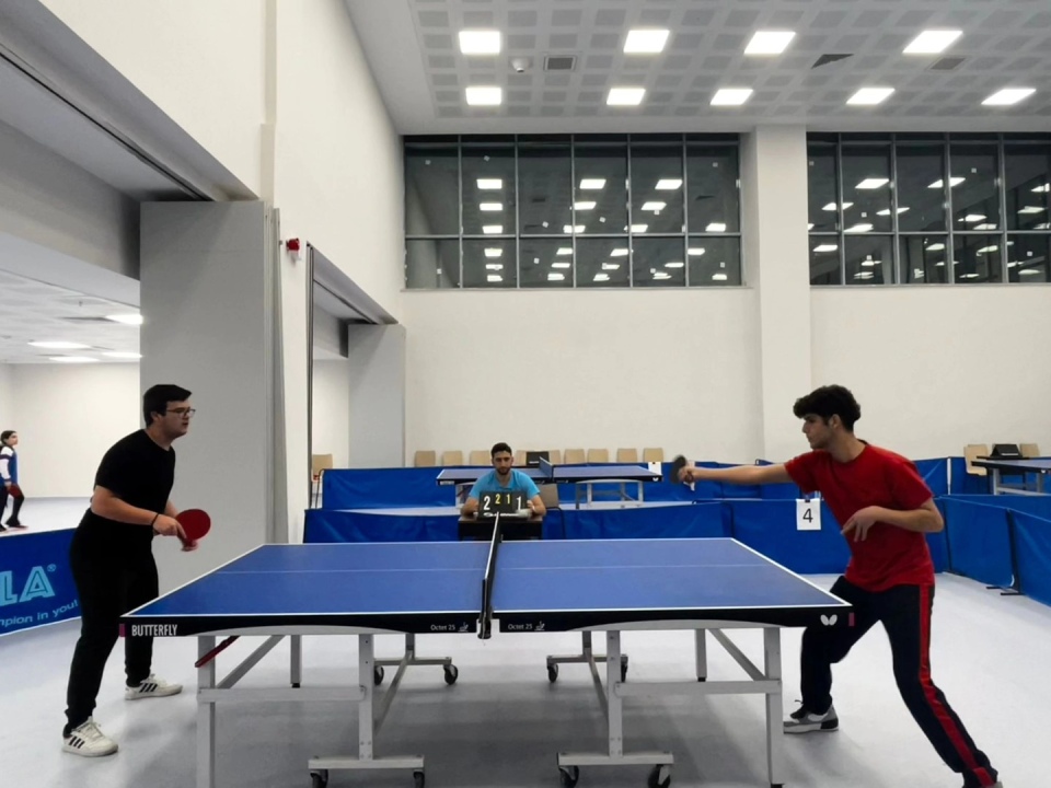 Yurtlararası Masa Tenisi Turnuvası Sona Erdi